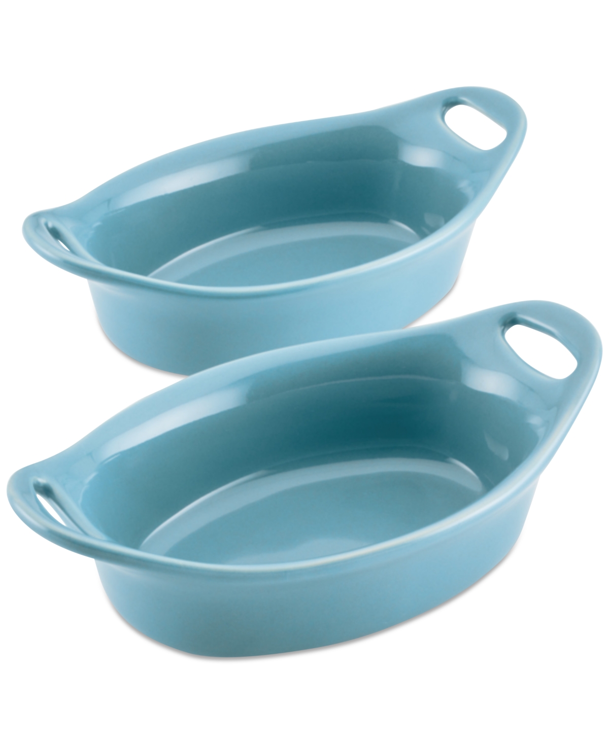 RACHAEL RAY CERAMICS OVAL AU GRATIN BAKING DISH, SET OF 2