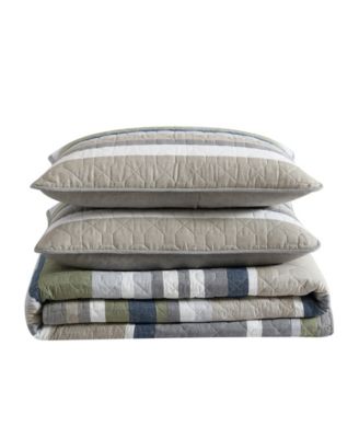 Ladder Stripe 3-Pc. Quilt Set, Full/Queen