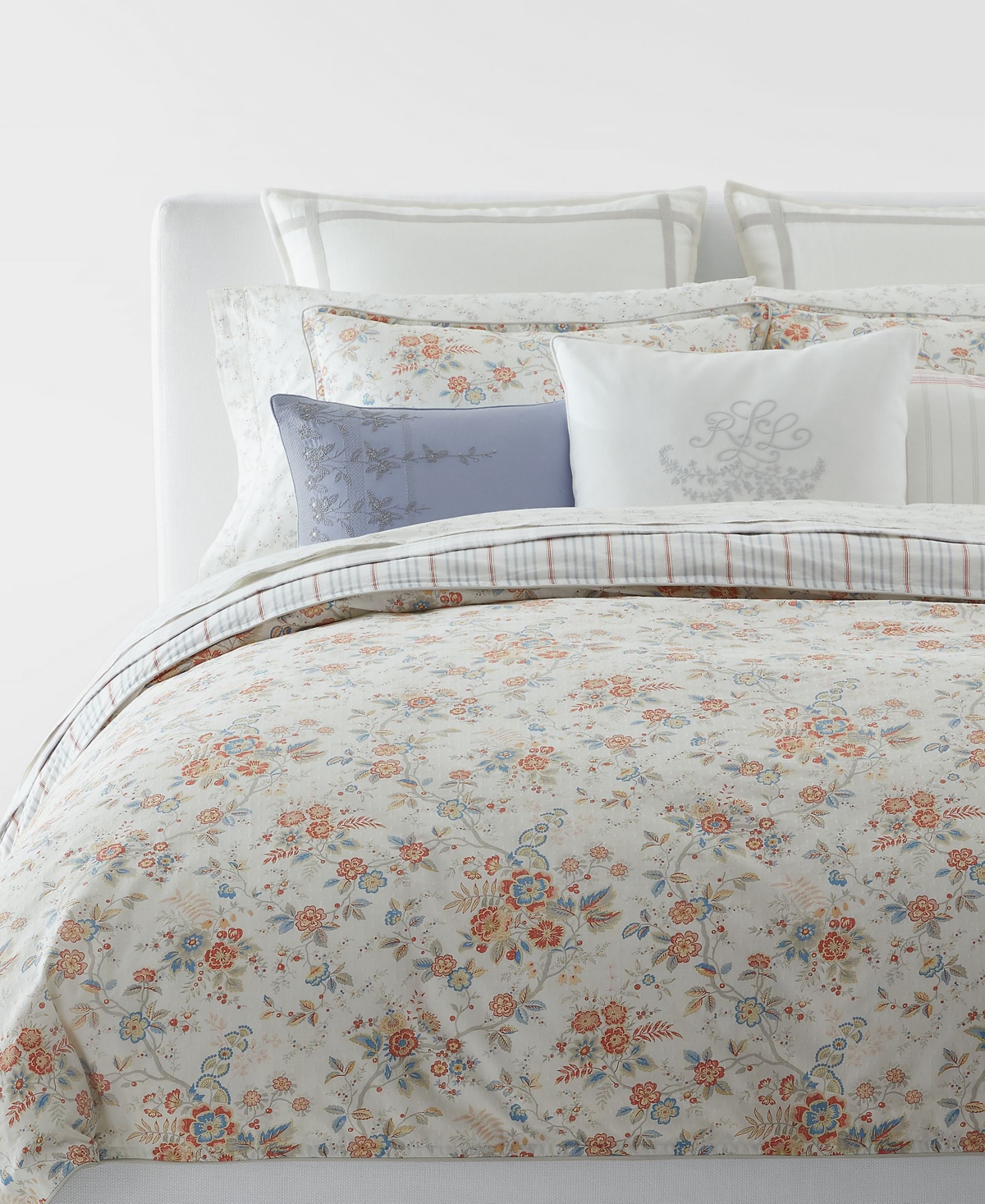 Lauren Ralph Lauren Carolyne Floral 3-Pc. Duvet Cover Set, Full/Queen Bedding