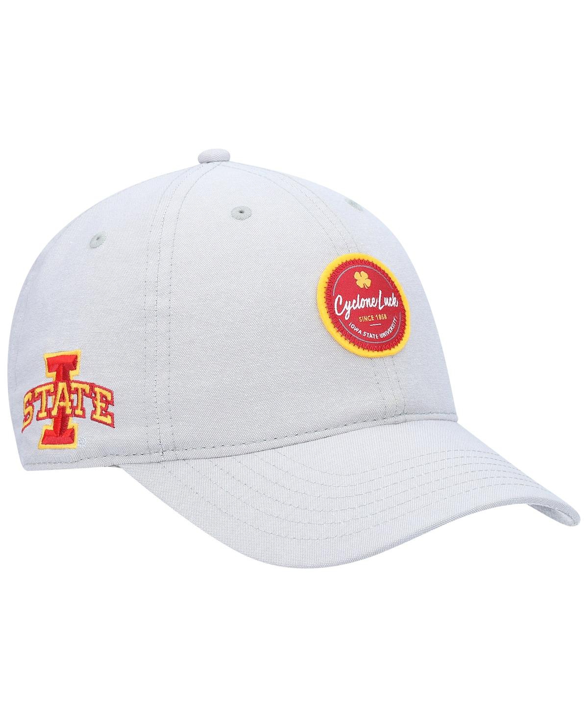 Men's Gray Iowa State Cyclones Oxford Circle Adjustable Hat - Gray