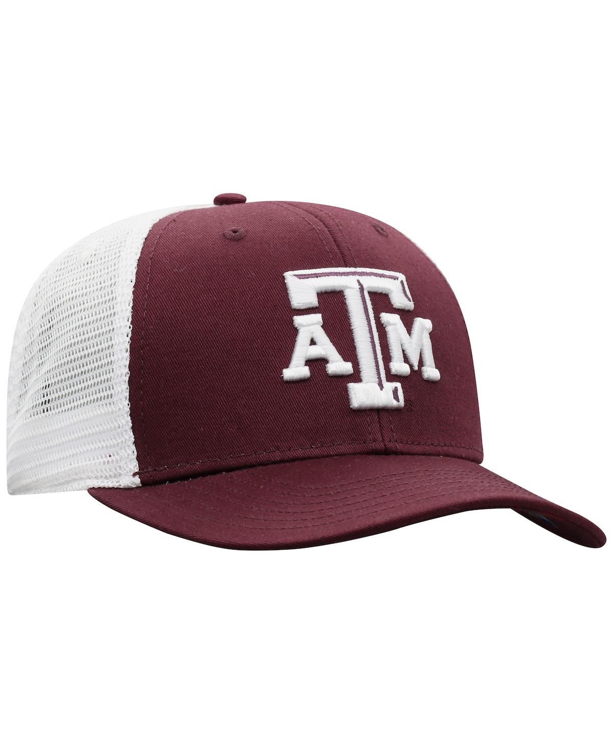 Top Of The World Men's  Maroon, White Texas A&m Aggies Breakout Trucker Snapback Hat In Maroon,white