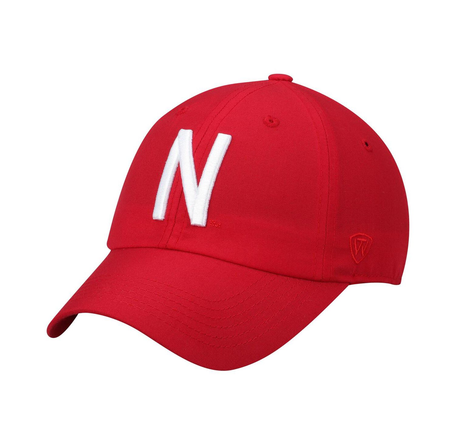 Men's Scarlet Nebraska Huskers Staple Adjustable Hat