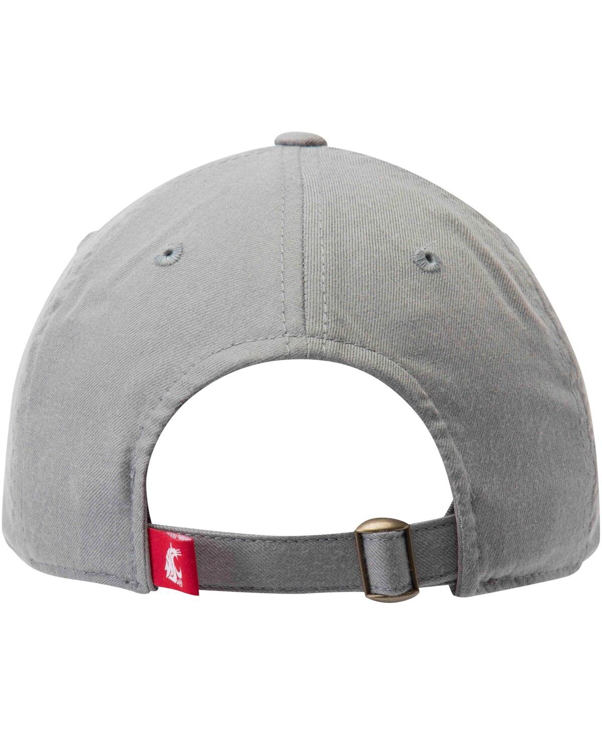 Men's Top of the WorldWashington State Cougars Primary Logo Staple Adjustable Hat - Gray