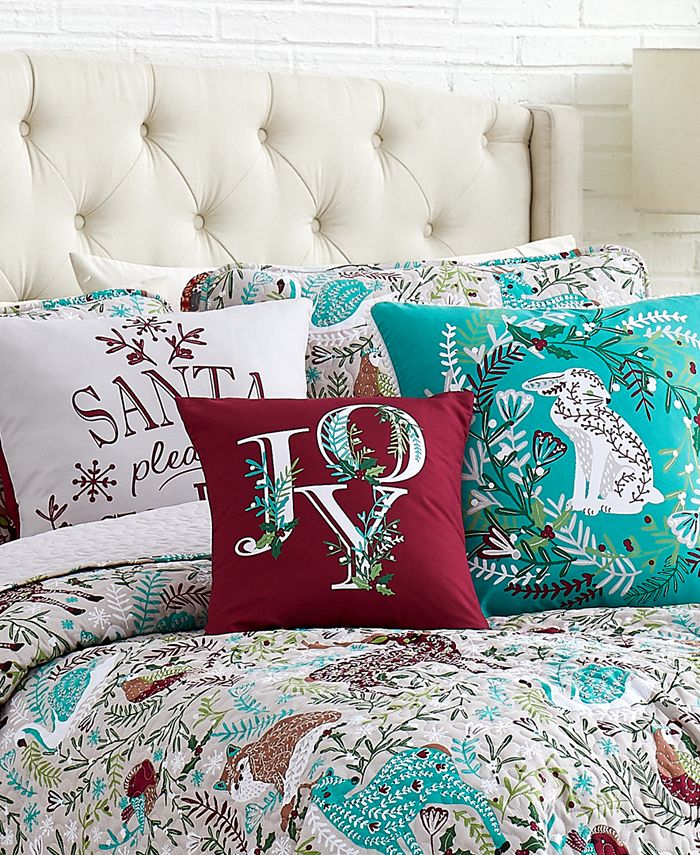 Southshore Fine Linens Christmas Woodland Oversized Reversible 6 Piece