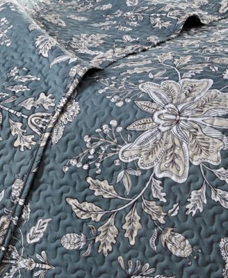Vintage-Look Garden 3-Pc. Quilt Set, King/California King