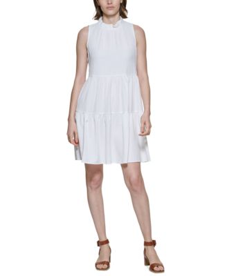 calvin klein tiered dress