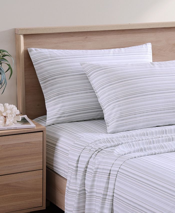 Tommy Bahama Home Tommy Bahama Kahanu Stripe Cotton Percale 4 Piece