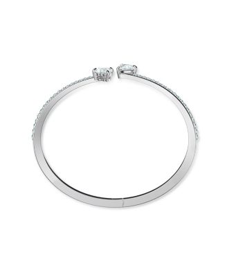 Attract Soul Heart Rhodium Plated Bangle