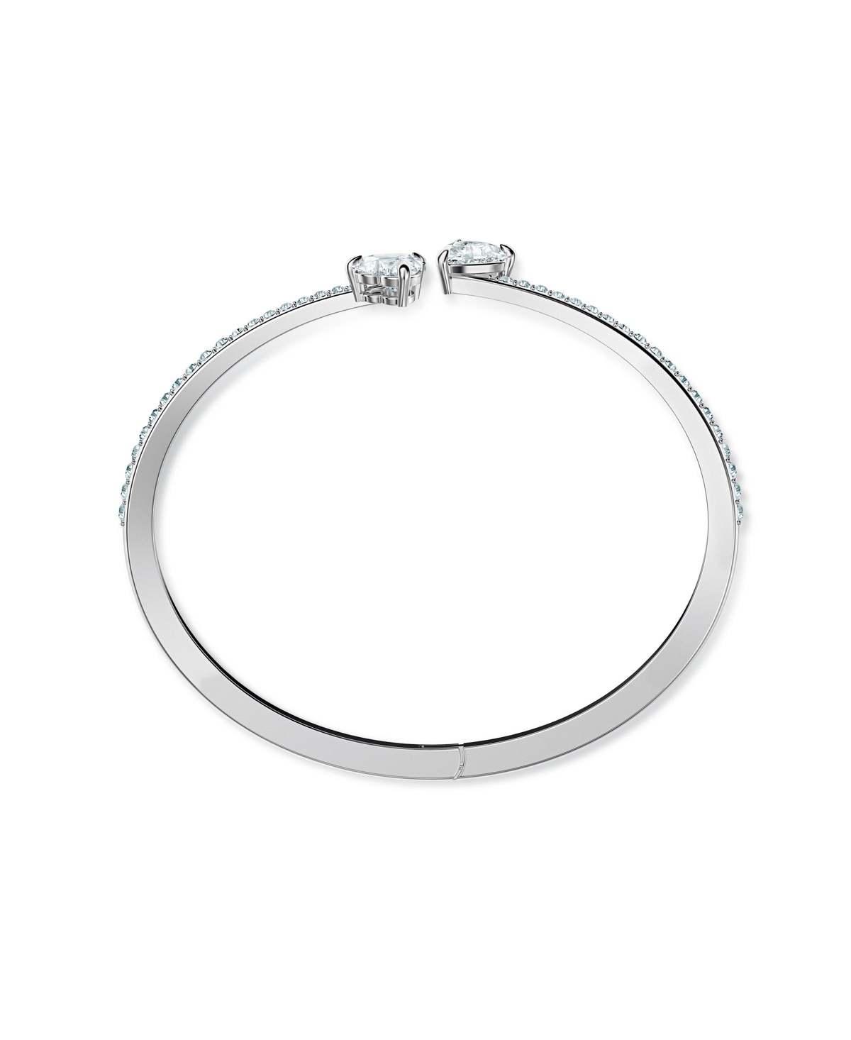 Swarovski Attract Soul Heart Rhodium Plated Bangle