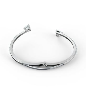 Attract Soul Heart Rhodium Plated Bangle