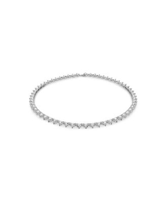 Swarovski Ortyx Triangle Cut Rhodium Plated Necklace - Macy's
