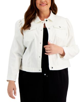 macy's calvin klein plus size coats