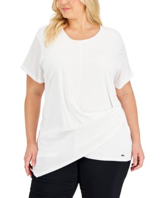 Calvin Klein - Plus Size Draped Top
