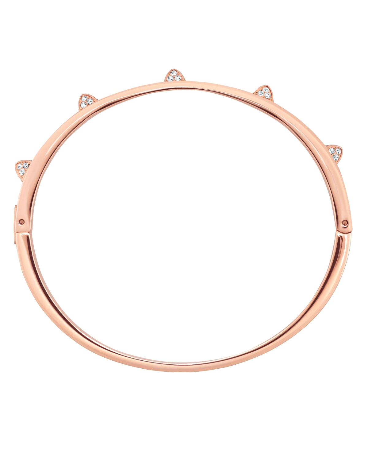 Swarovski Tactic Rose Gold Tone Plated Bangle - Rose Gold-Plated