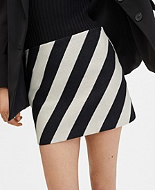 Women's Striped Miniskirt