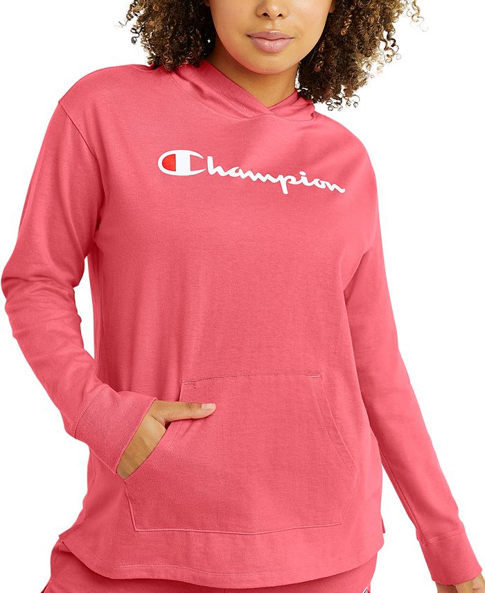 Champion Women's Cotton Logo Hoodie - Macy's