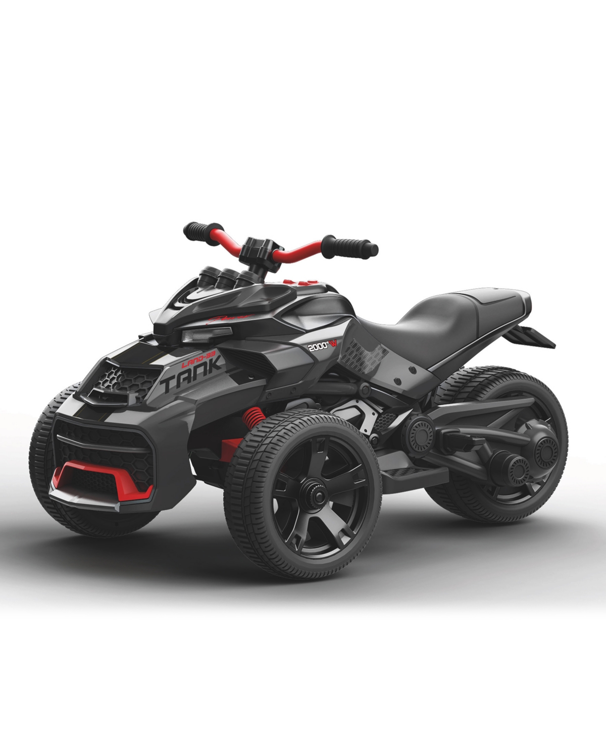 Freddo Spider 2-seater 3 Wheel Motorcycle Ride On In Black