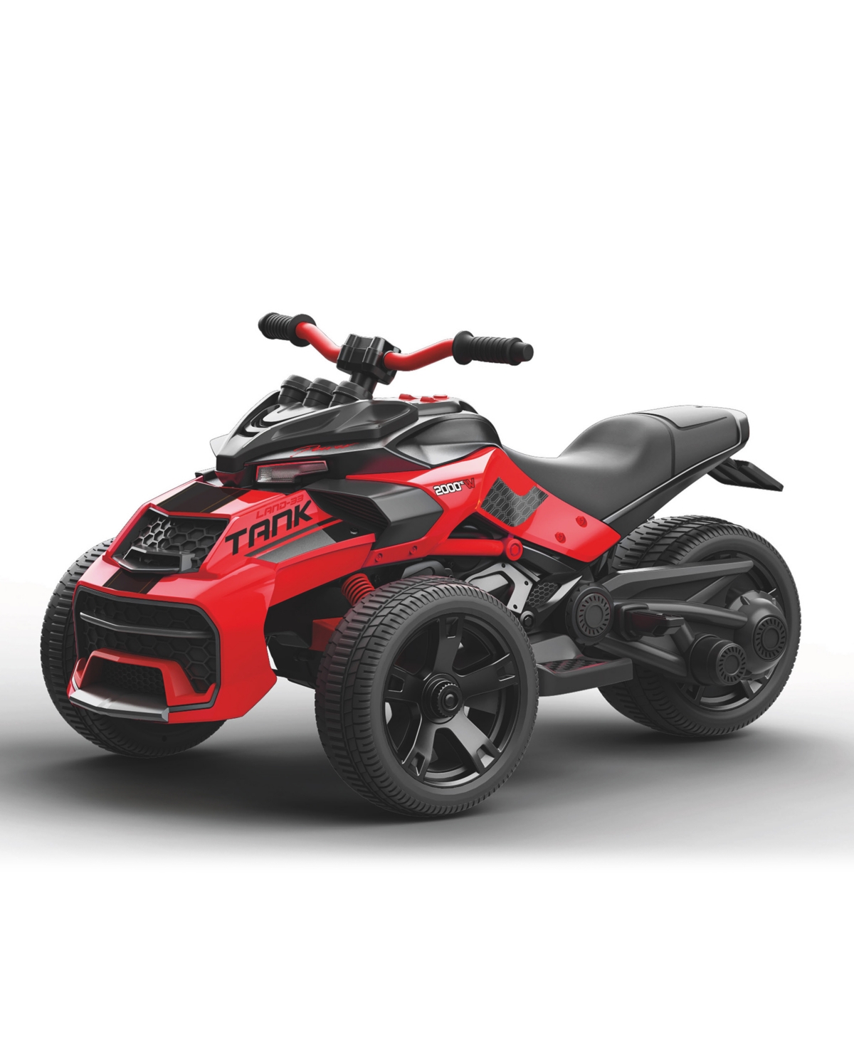 Freddo Kids' Spider 2-seater 3 Wheel Motorcycle Ride On In Red