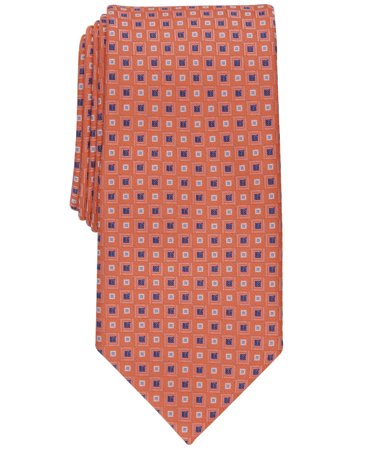 Club Room Men's Classic Neat Tie, Created For Macy's In Coral
