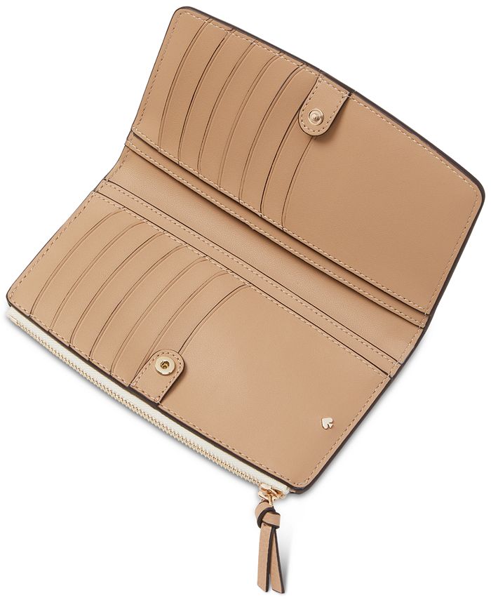 kate spade new york Knott Colorblocked Pebble Leather Wallet Macy's