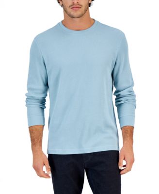 Club Room Men's Thermal Crewneck Shirt, Created for Macy's & Reviews ...
