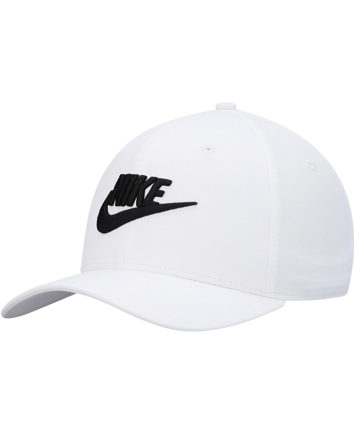 Nike Men's  White Classic99 Futura Swoosh Performance Flex Hat
