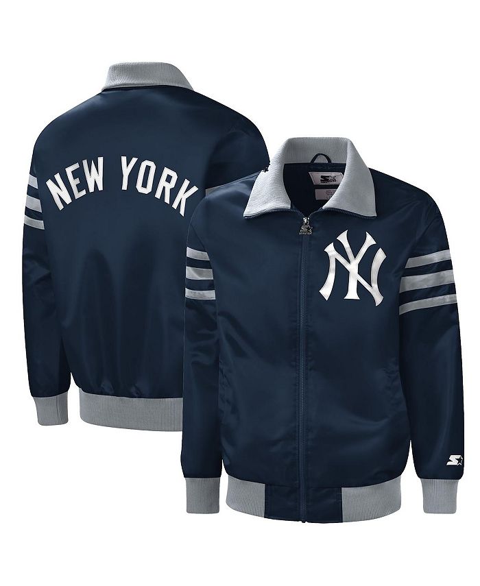 New York Yankees Starter The Captain II Full-Zip Jacket - Cream