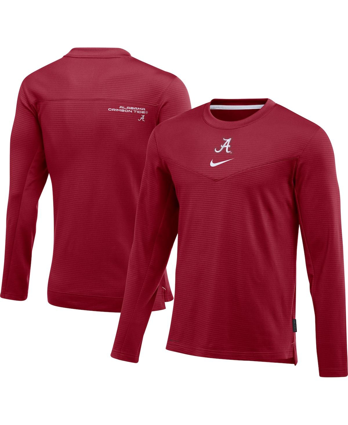 Men's Nike Crimson Alabama Crimson Tide Football Performance Pullover Sweatshirt