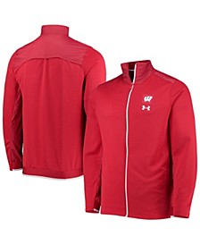 Men's Red Wisconsin Badgers 2021 Sideline Command Full-Zip Jacket