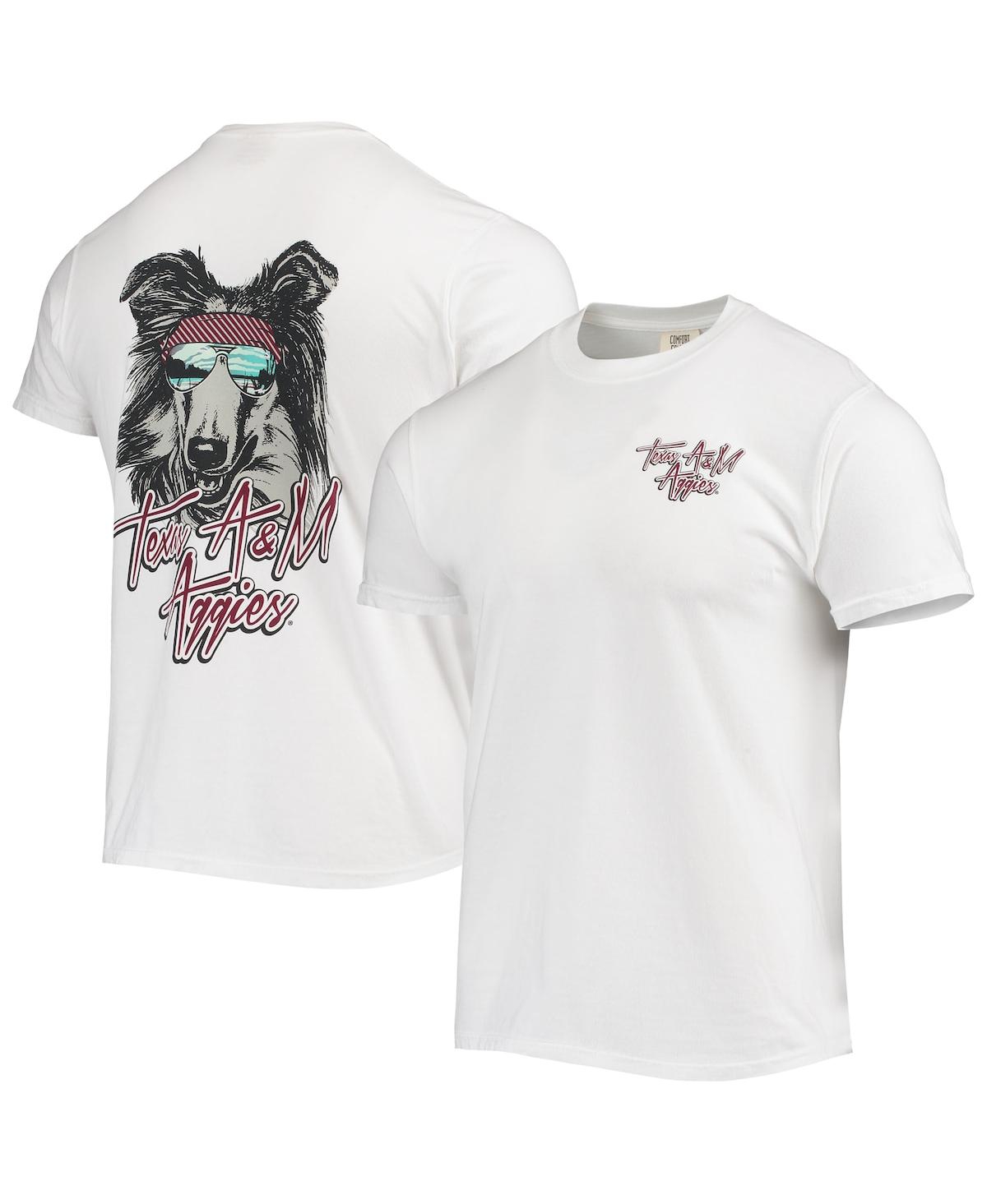 Image One Men's White Texas A&m Aggies Mascot Bandana T-shirt In White