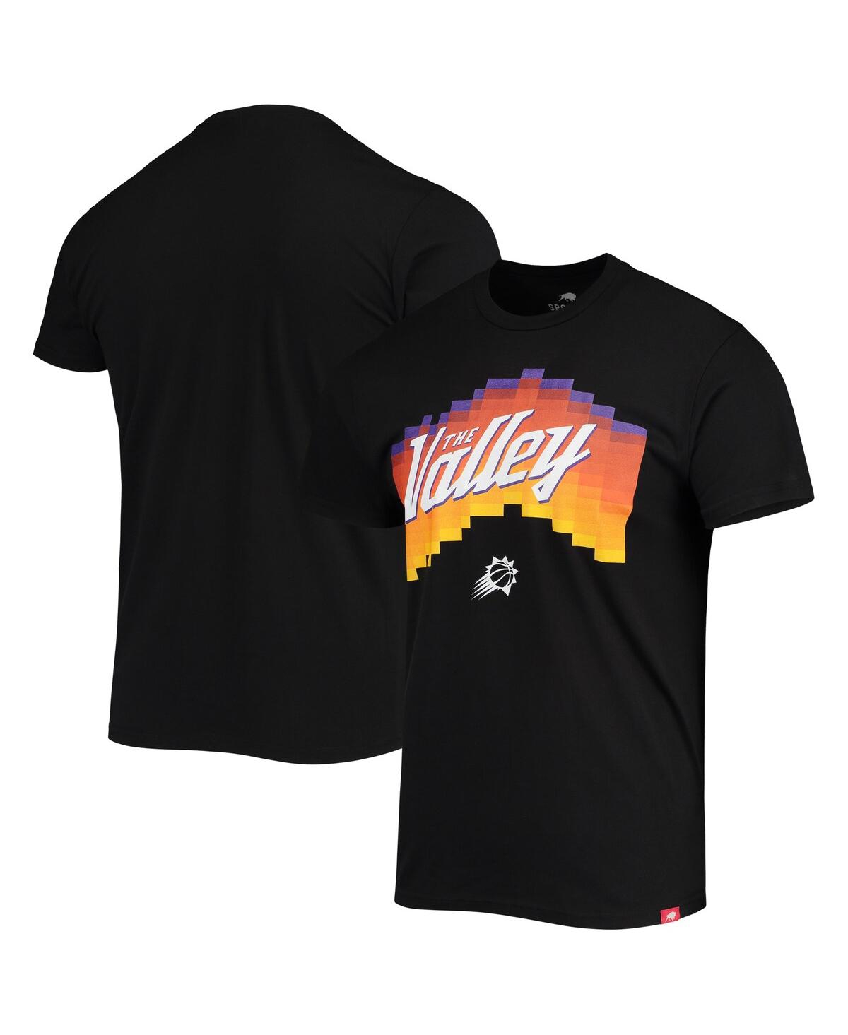 Men's Sportiqe Black Phoenix Suns The Valley Pixel City Edition Tri-Blend T-shirt - Black