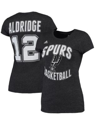 Women s adidas LaMarcus Aldridge Black San Antonio Spurs Name Number T shirt Macy s