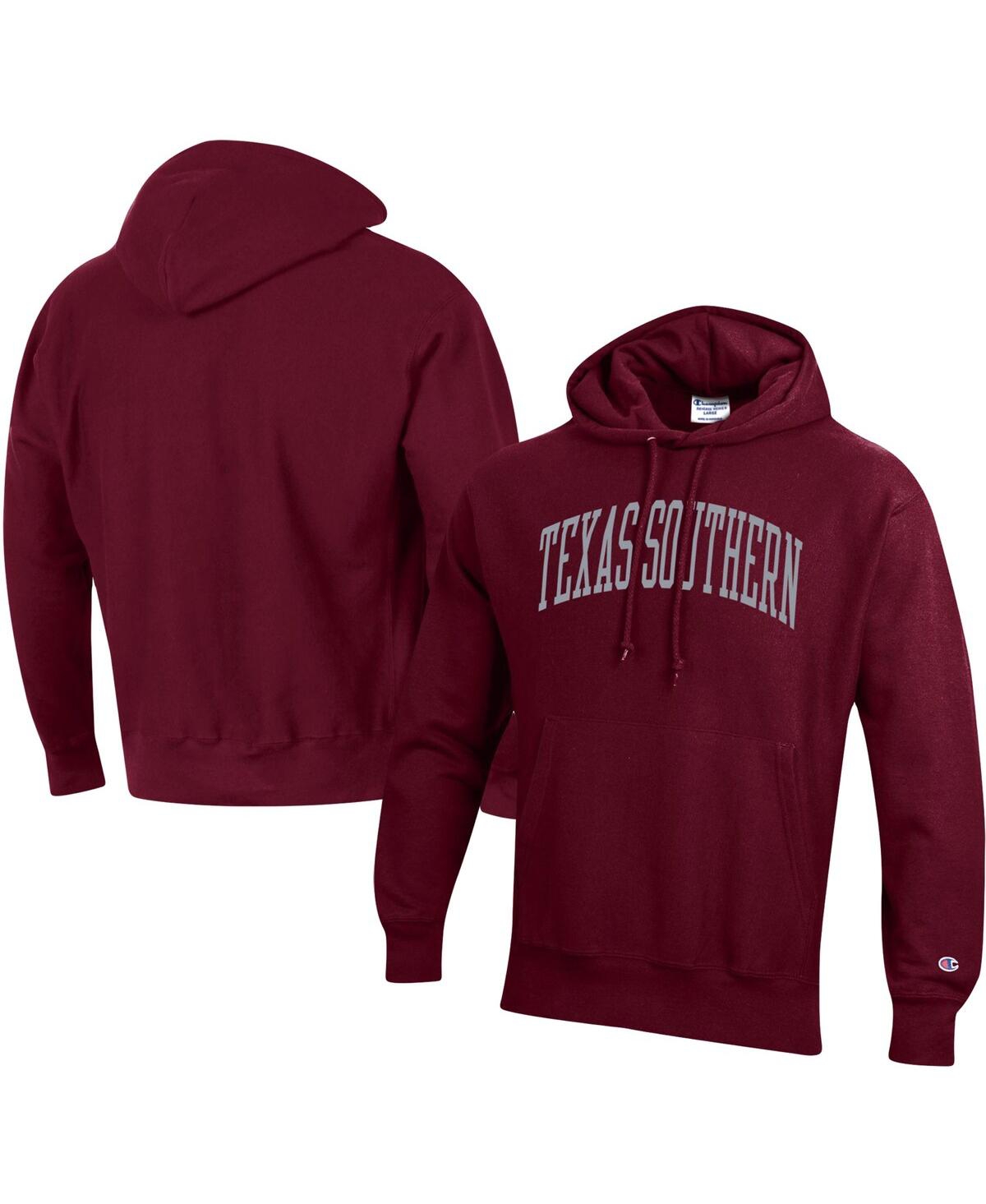 Men's ChampionTexas Southern Tigers Tall Arch Pullover Hoodie - Maroon