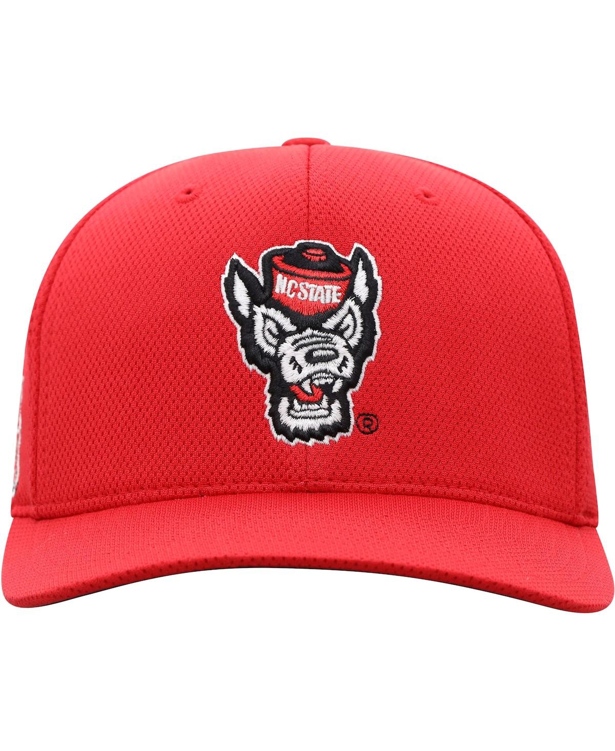 Shop Top Of The World Men's  Red Nc State Wolfpack Reflex Logo Flex Hat