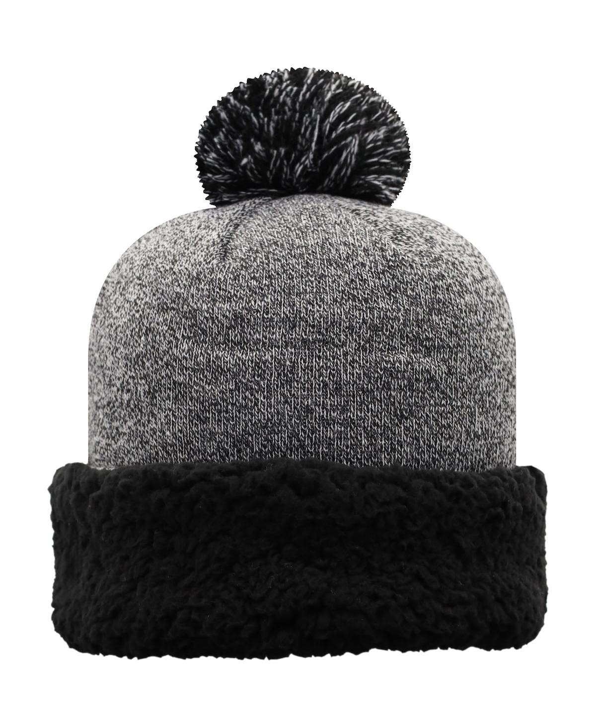 Shop Top Of The World Women's  Black West Virginia Mountaineers Snug Cuffed Knit Hat With Pom