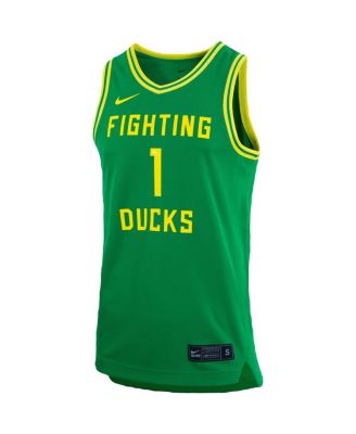 Men's #1 Oregon Ducks Replica Team Basketball Jersey