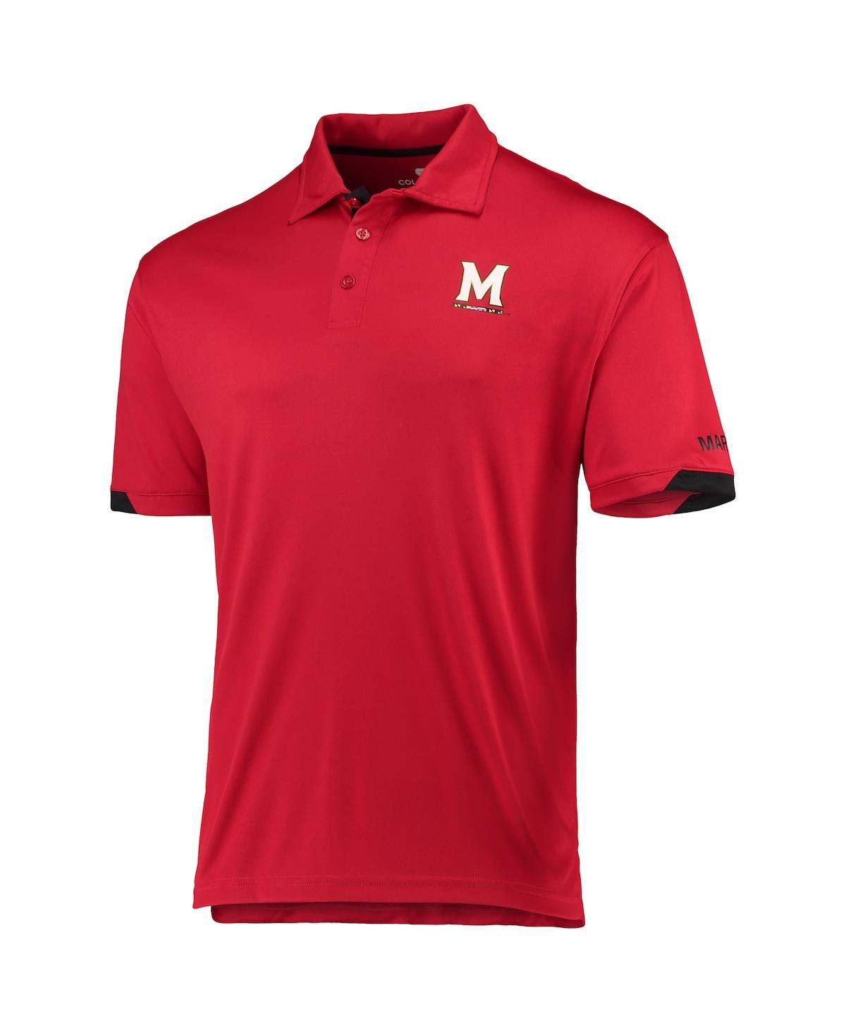 Shop Colosseum Men's  Red Maryland Terrapins Santry Polo Shirt