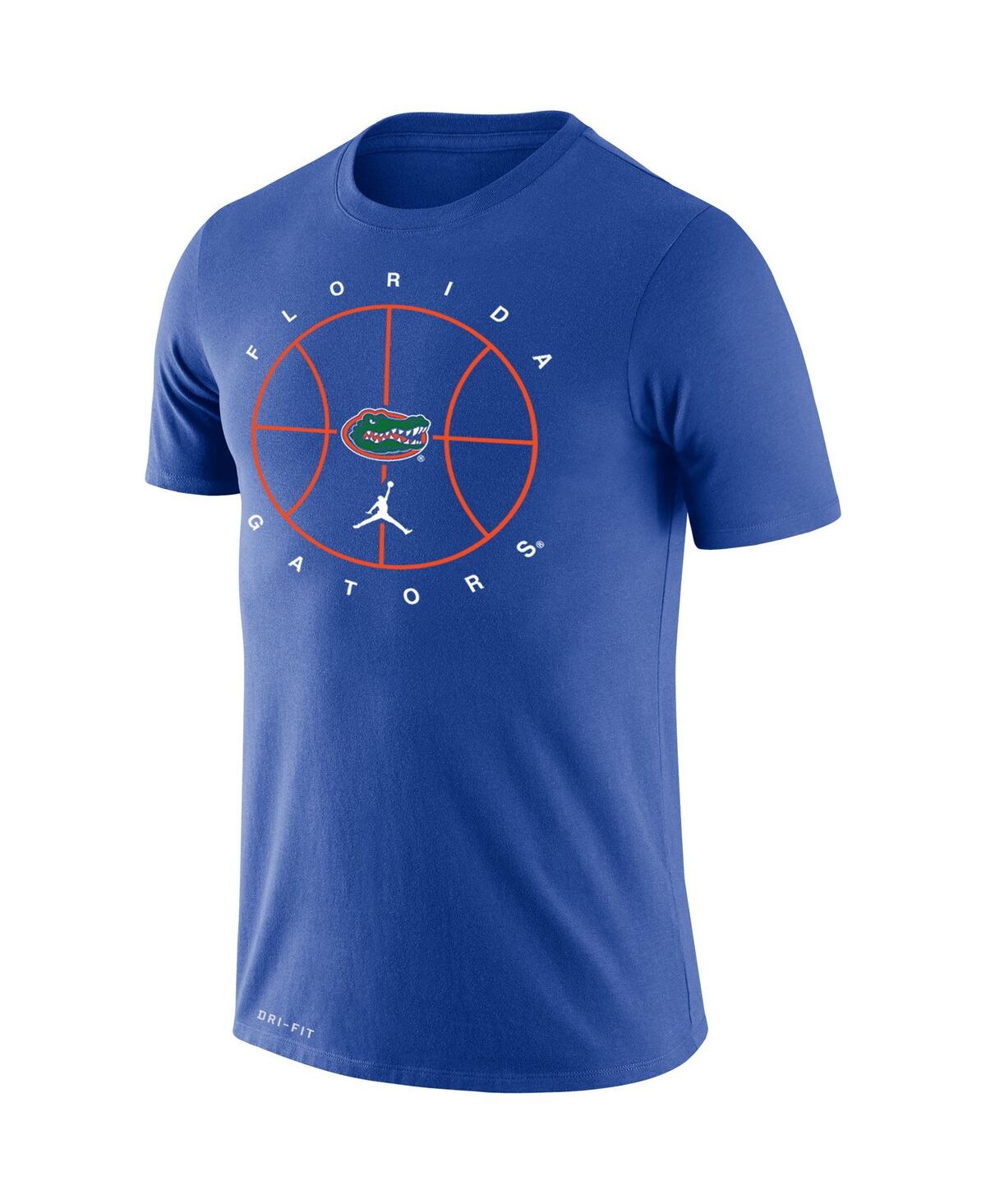 Shop Jordan Men's  Royal Florida Gators Basketball Icon Legend Performance T-shirt