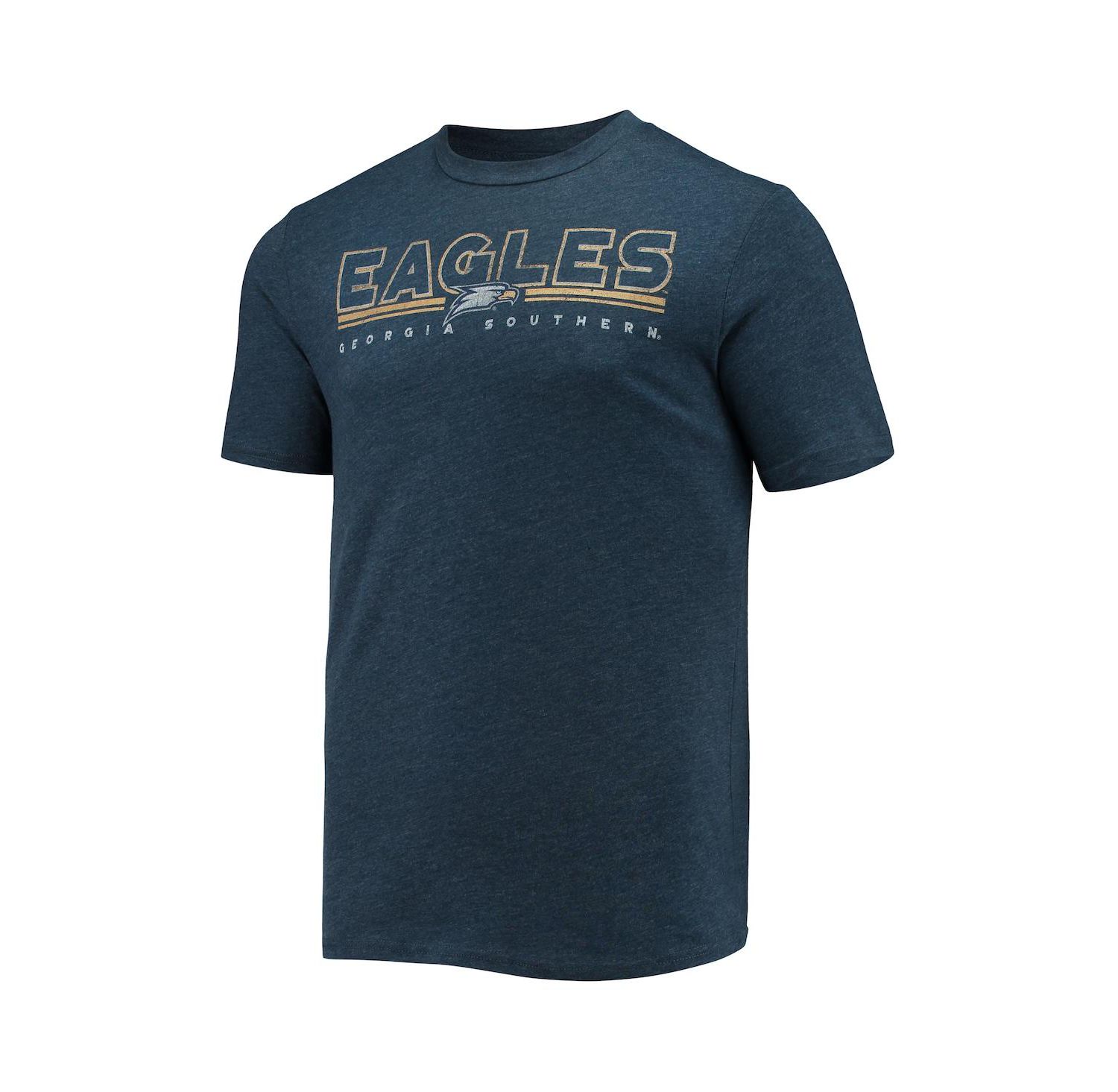 Men's Heathered Charcoal, Navy Georgia Southern Eagles Meter T-shirt and Pants Sleep Set