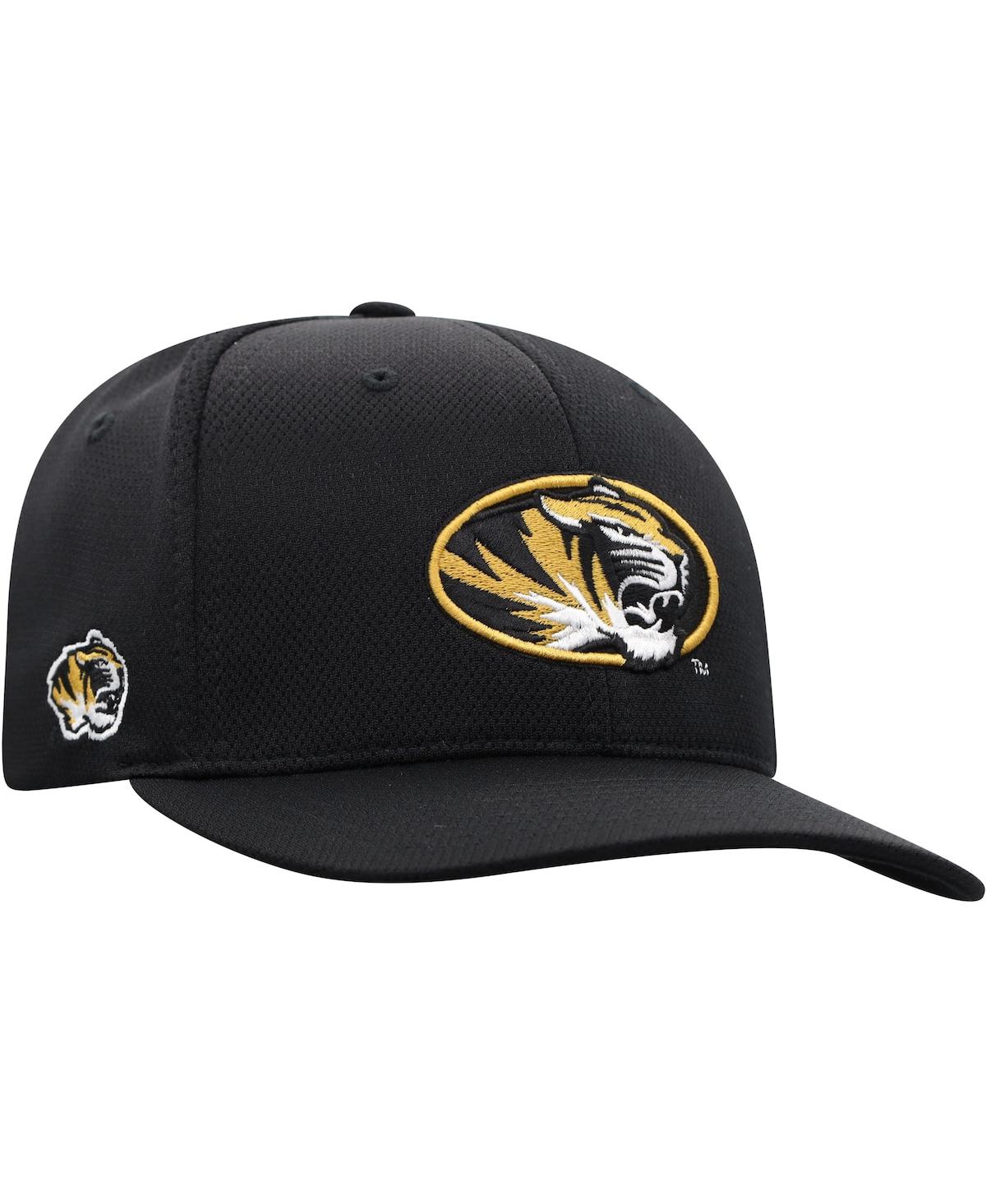 Shop Top Of The World Men's  Black Missouri Tigers Reflex Logo Flex Hat