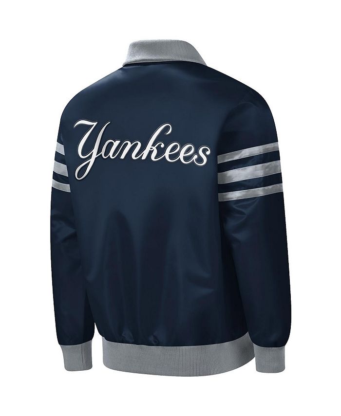 Starter Men's New York Yankees Captain Satin Jacket - Macy's