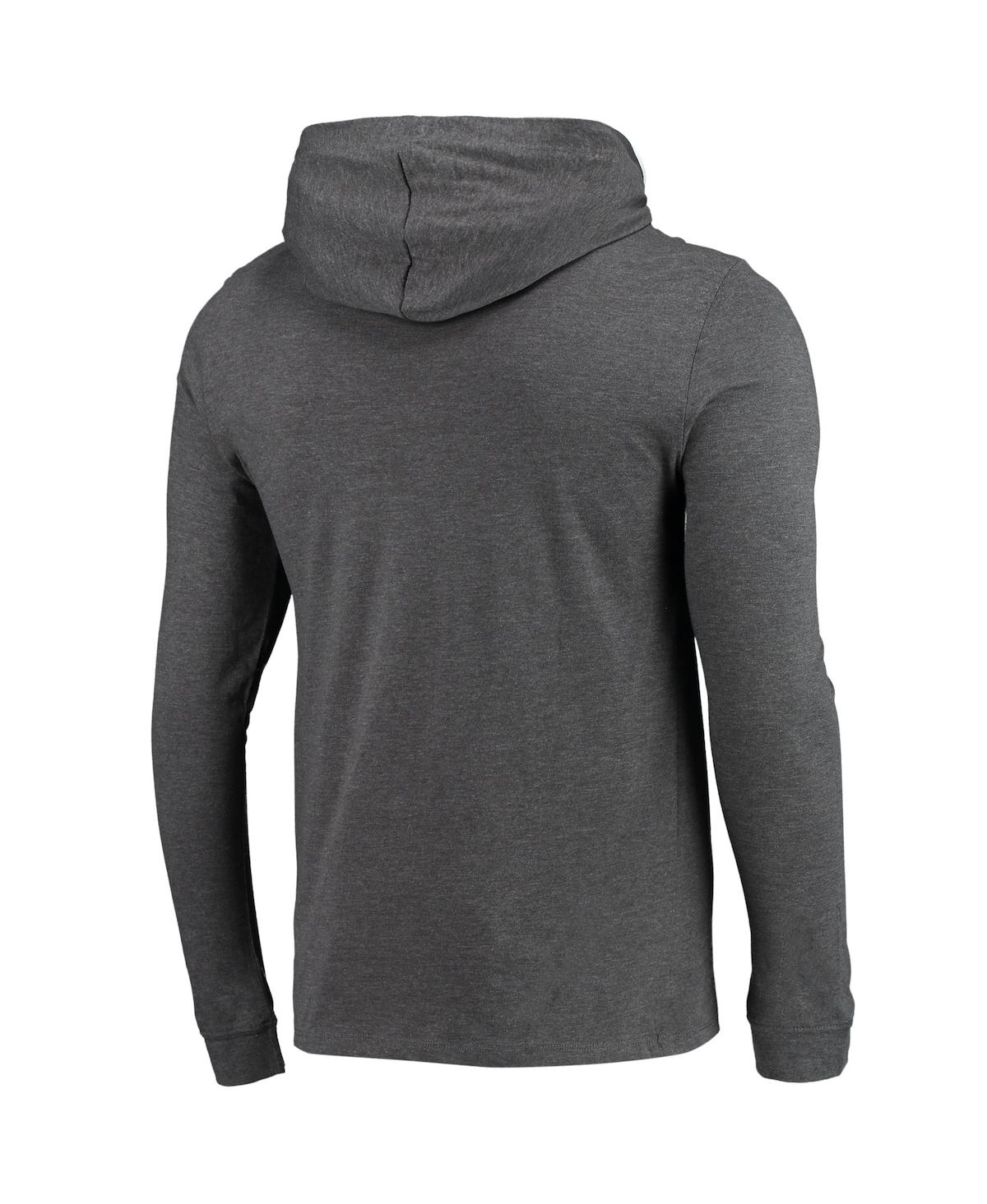 Men's Concepts Sport Heathered Heathered Charcoal Wisconsin Badgers Meter Long Sleeve Hoodie T-shirt and Jogger Pants Set - Heathered Charco
