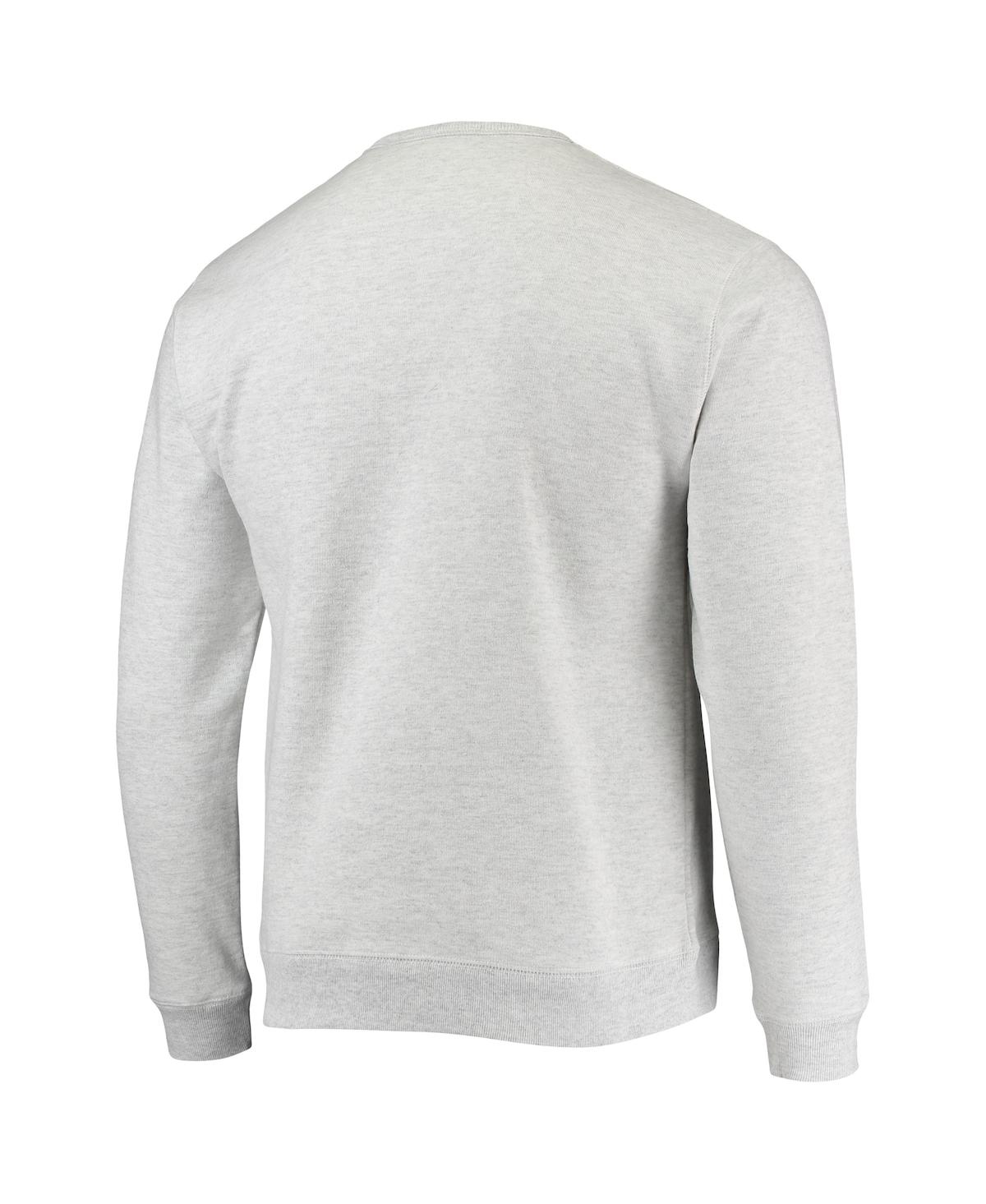 Shop League Collegiate Wear Men's  Heathered Gray Syracuse Orange Upperclassman Pocket Pullover Sweatshirt