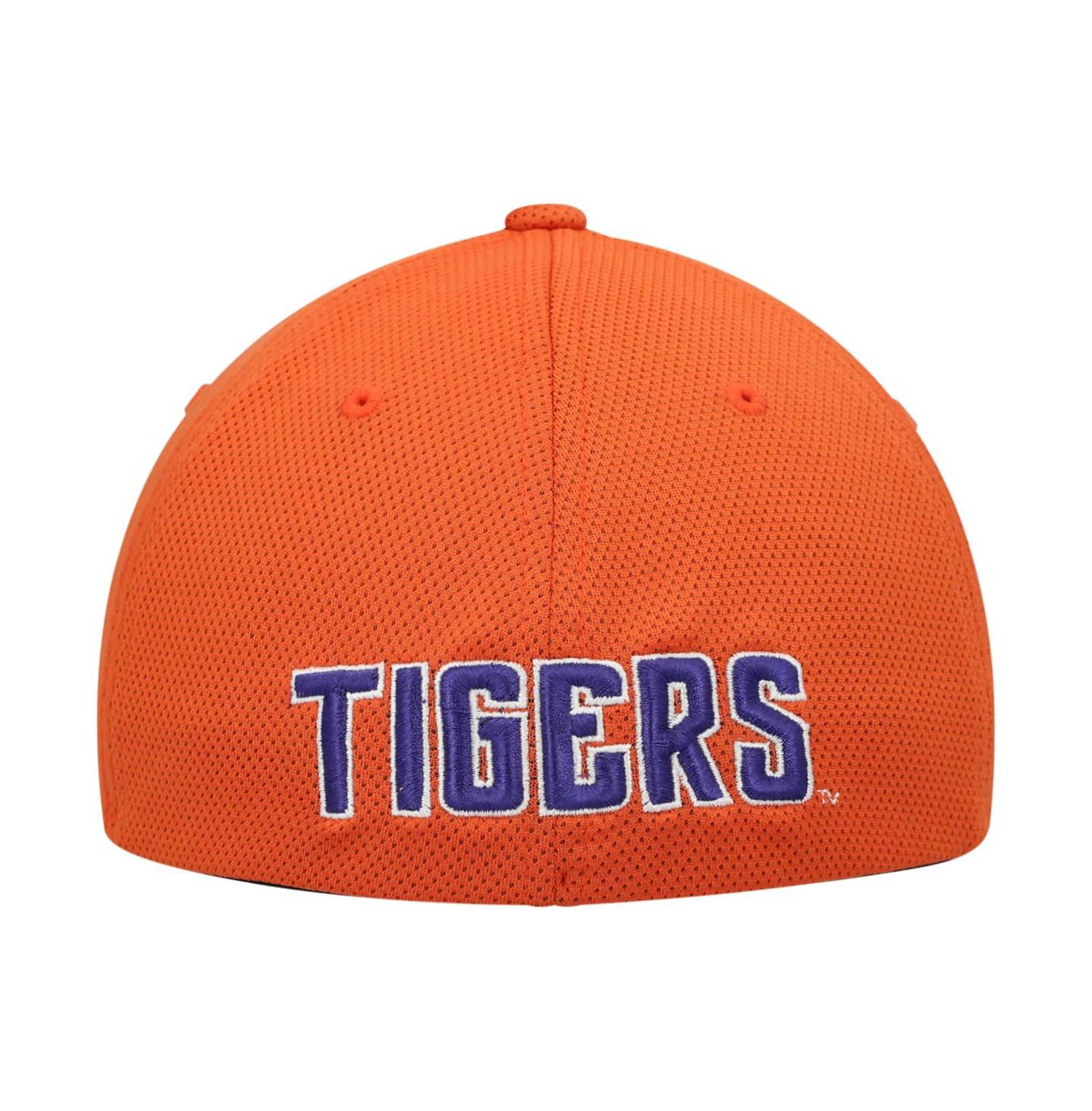 Мужская кепка Top of the World Orange Clemson Tigers Reflex Logo Flex Hat — фото 5