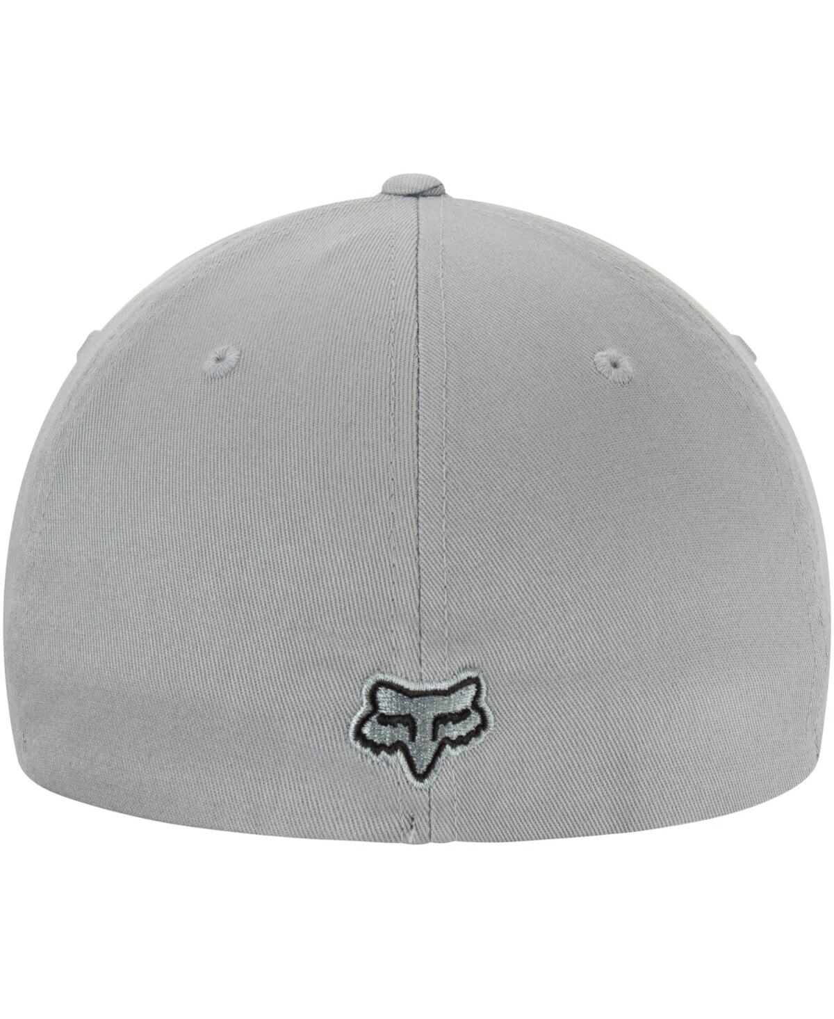 Shop Fox Men's Gray  Racing Flex 45 Flexfit Hat