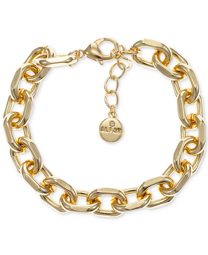 Alfani Gold-Tone Chunky Chain Link Bracelet, Created for Macy's - Macy's