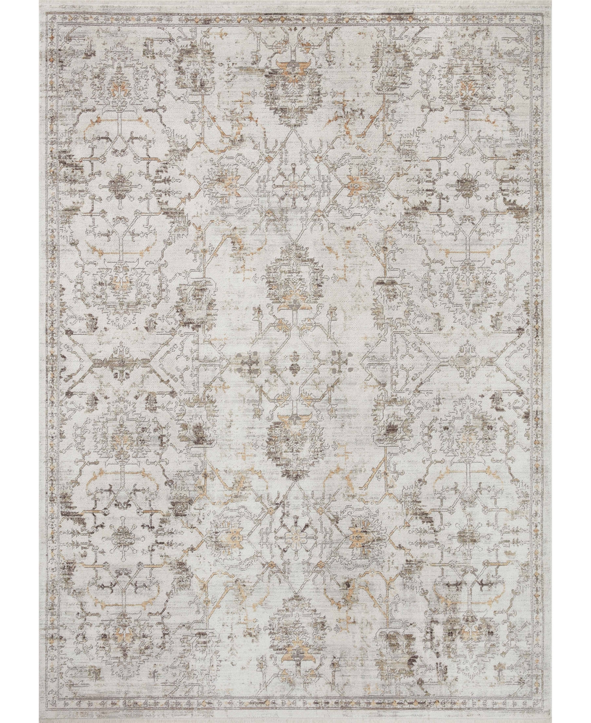Loloi Bonney Bny-03 7'10in x 10'2in Area Rug - Ivory, Gray