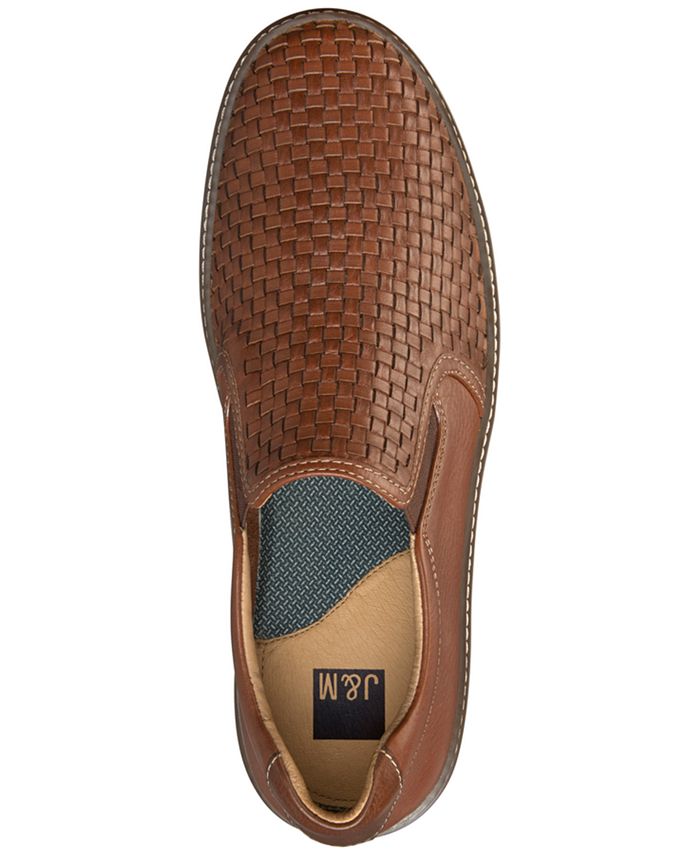 Johnston & Murphy Men's McGuffey Woven Slip-On Loafers - Macy's