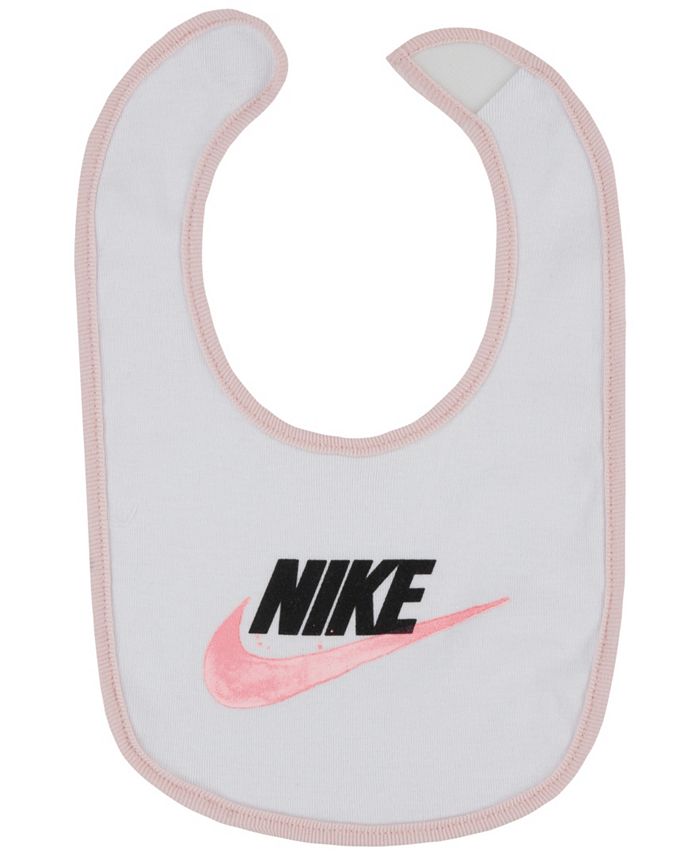 Nike Baby Girls Capsule Connect Gift Box Bodysuit, Bib and Hat, 3 Piece