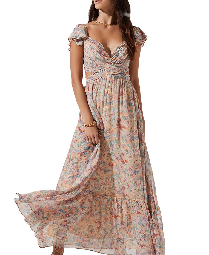 Macys peach dress sale